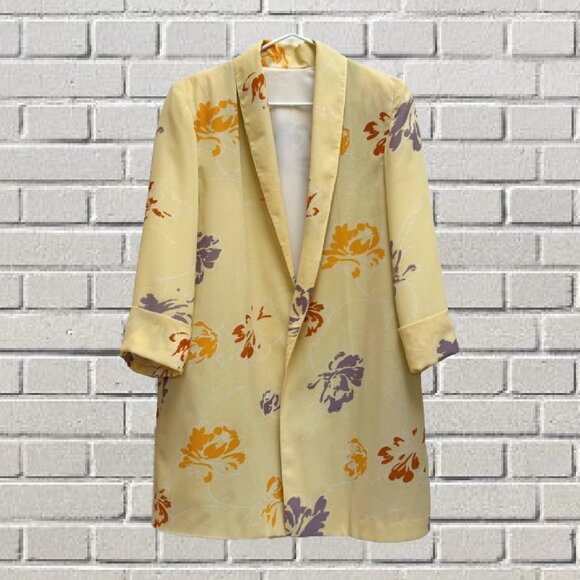 Vintage 80's Yellow Floral 3 Piece Skirt Set - Picture 9 of 12